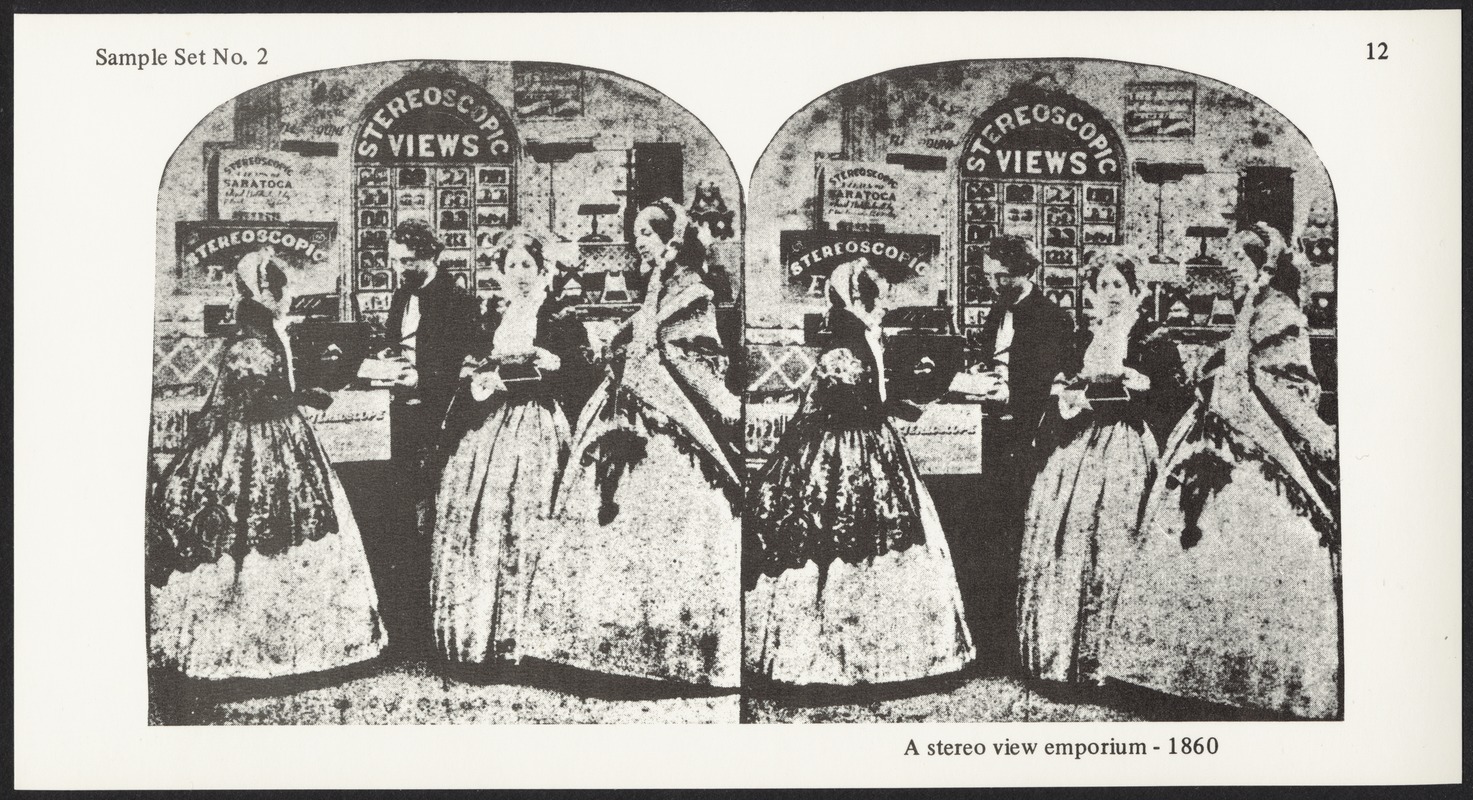 A stereoview emporium - 1860