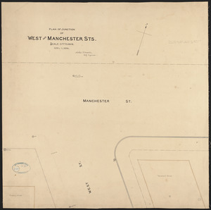 Plan of junction of West and Manchester sts.