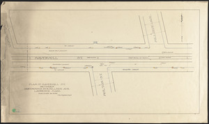 Plan of Haverhill St. between Dartmouth St. & Hillside Ave. Lawrence Mass.