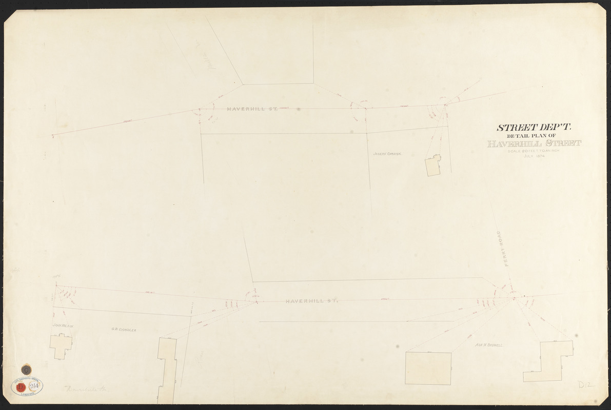 Detail plan of Haverhill Street