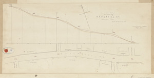 Plan and profile of a portion of Haverhill St., Lawrence, Mass.