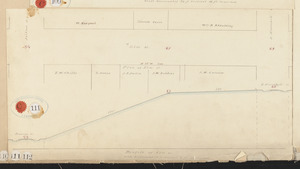 Plan of Elm St., profile of Elm St.