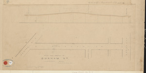 Plan and profile of Durham St,. Lawrence, Mass.