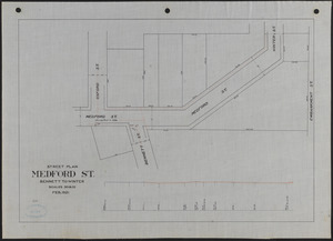 Street plan, Medford St., Bennett to Winter