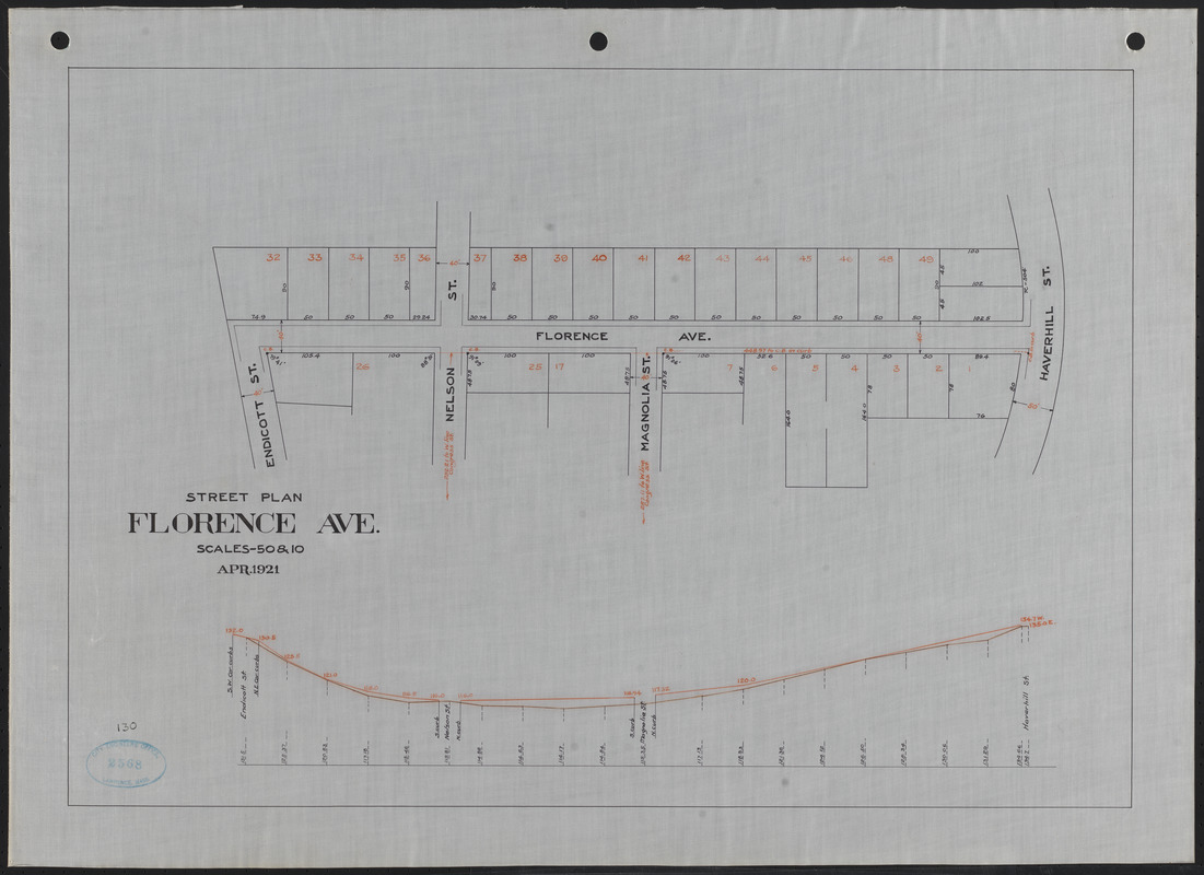 Street plan, Florence Ave.