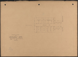 Layout plan of Shaw St.