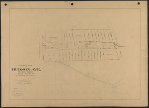 Layout plan of Hudson Ave., county road
