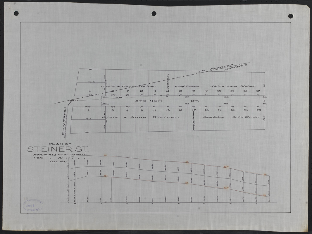 Plan of Steiner St.