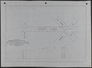 Plan for establishment of grade of Winthrop Ave.
