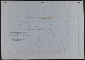 Lines and grades as relocated at junction of Canal and Marston Sts.