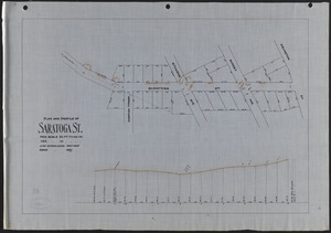 Plan and profile of Saratoga St.
