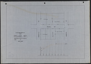 Plan and profile of Pearl St.