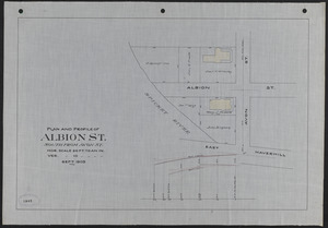 Plan and profile of Albion St., south from Avon St.