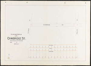 Plan and profile of Cambridge St.