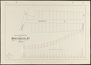 Plan and profile of Dartmouth St.