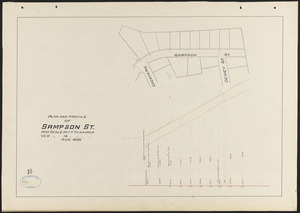 Plan and profile of Sampson St.