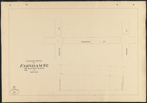 Plan and profile of Farnham St.
