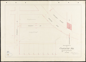 Plan and profile of County St.