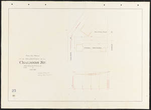 Plan and profile of relocation of Chalmers St.