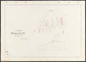 Plan and profile of Highland St.