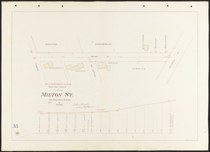 Plan and profile of Milton St.