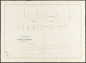 Plan and profile of Albion Street