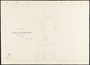 Plan and profile of Fern St. extension