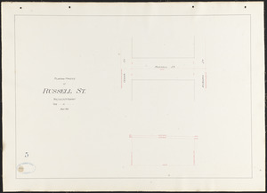 Plan and profile of Russell St.