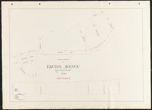 Plan and profile of Erving Avenue, section 1