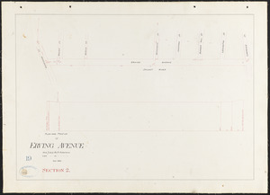 Plan and profile of Erving Avenue, section 2
