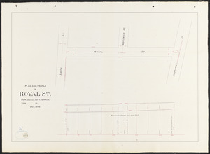 Plan and profile of Royal St.