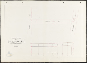 Plan and profile of Holton St.