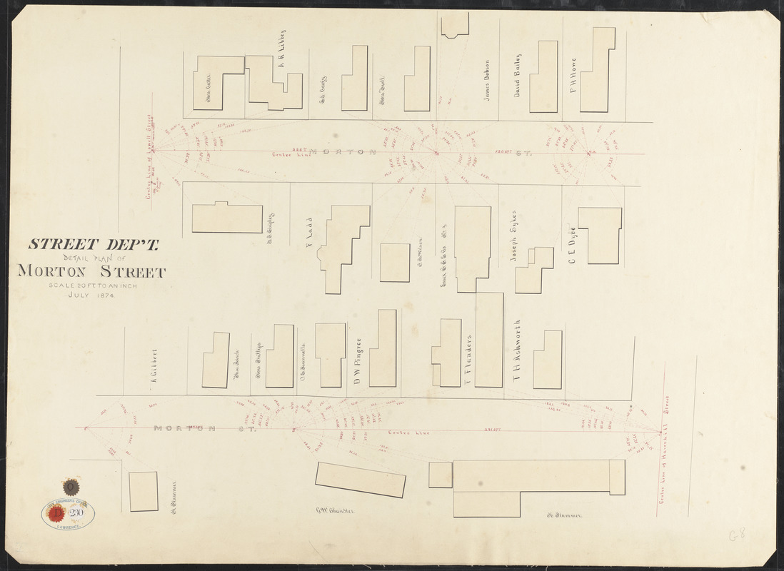 Detail plan of Morton Street
