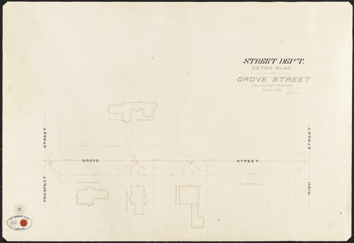 Detail plan of Grove Street