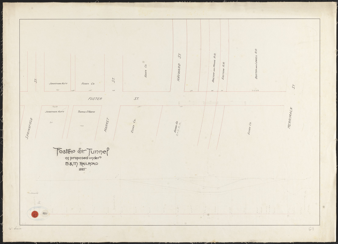 Foster St. Tunnel as proposed under B&M Railroad