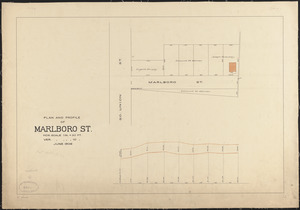 Plan and profile of Marlboro St.
