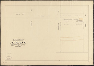 Plan and profile for extension of Alma St.
