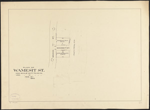 Plan of Wamesit St.