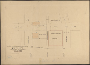 Plan showing extension of Pine St., Chestnut to Auburn