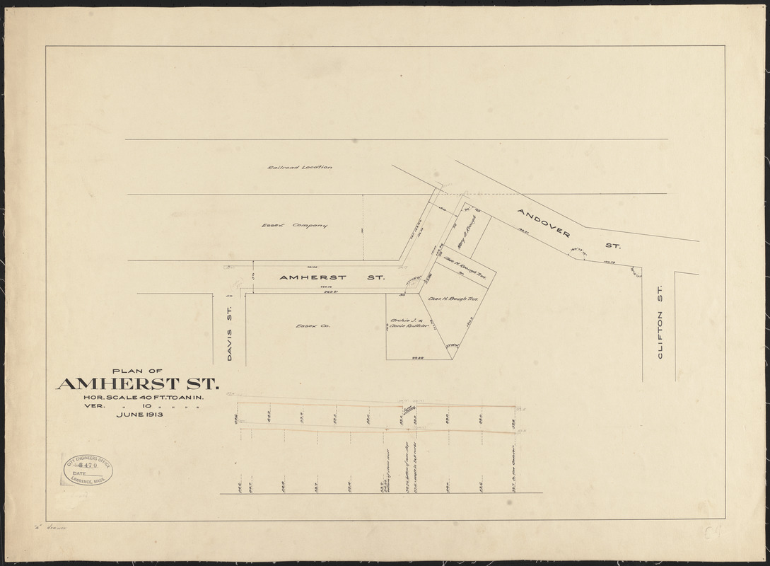 Plan of Amherst St. Digital Commonwealth