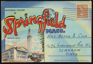 Souvenir folder of Springfield, Mass.