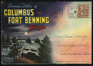 Souvenir folder of Columbus and Fort Benning Georgia