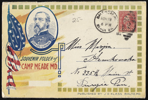 Souvenir folder of Camp Meade MD