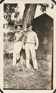 U.S. Marines "Dick" and Albert T. Chase, Marine base Quantico, VA