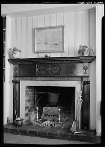 Sprague House, interior, fireplace