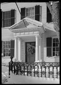 Marblehead, Colonel William R. Lee House, doorway, snow