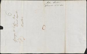 John Webber to George Coffin, 25 February 1833