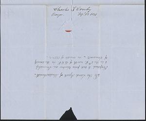 Charles S. Crosby to Samuel Warner, 13 September 1851