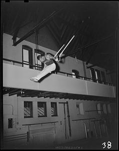 SC gymnast on the flying rings