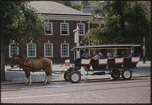 Horse-drawn vehicle, Independence Hall, Philadelphia